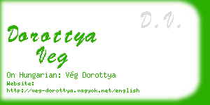 dorottya veg business card